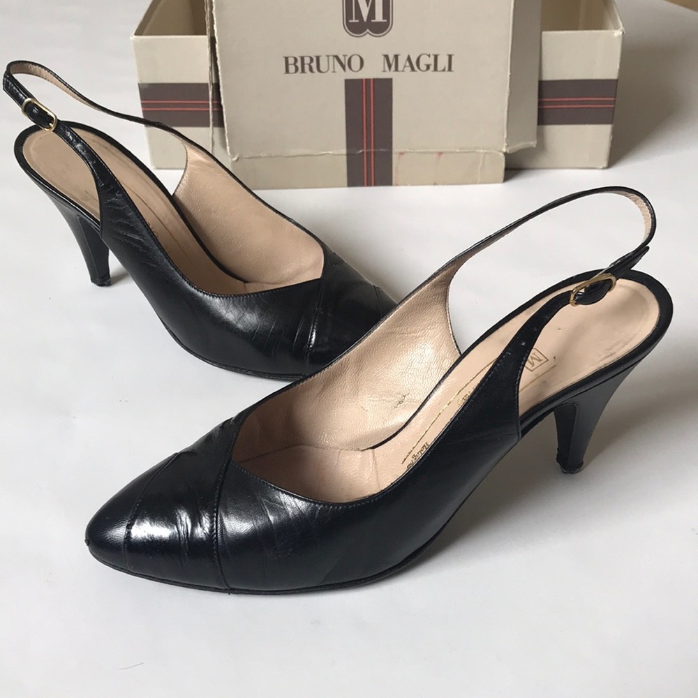 BRUNO MAGLI Slingback Heels - Sz 5.5 B